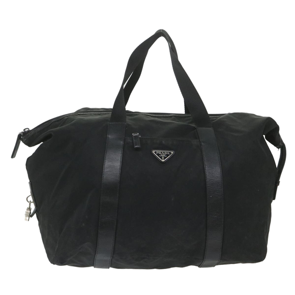 PRADA Boston Bag Nylon Black Auth fm2980 - Picture 13 of 16